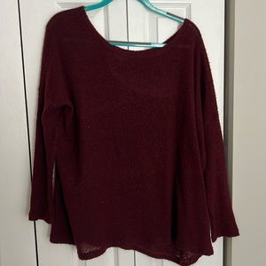 Burgundy sweater size M